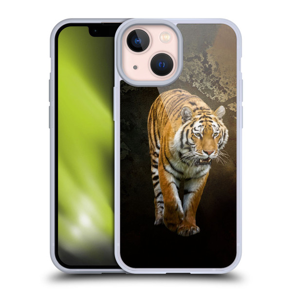 Simone Gatterwe Animals Siberian Tiger Soft Gel Case for Apple iPhone 13 Mini