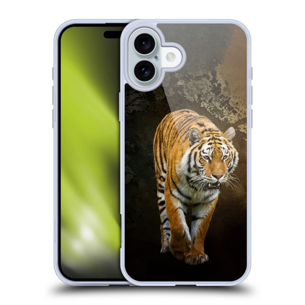 Simone Gatterwe Animals Siberian Tiger Soft Gel Case for Apple iPhone 16 Plus
