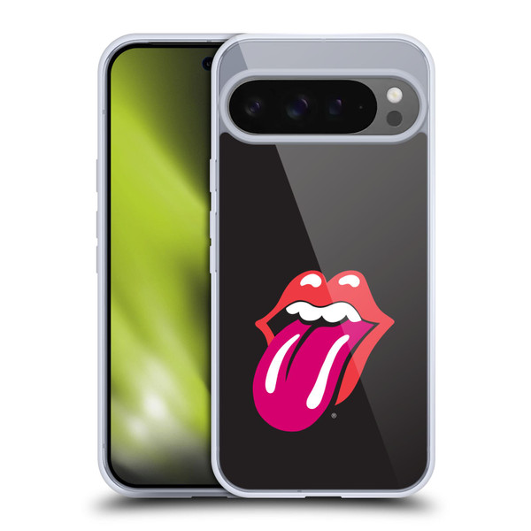 The Rolling Stones Graphics Pink Tongue Soft Gel Case for Google Pixel 9 Pro XL