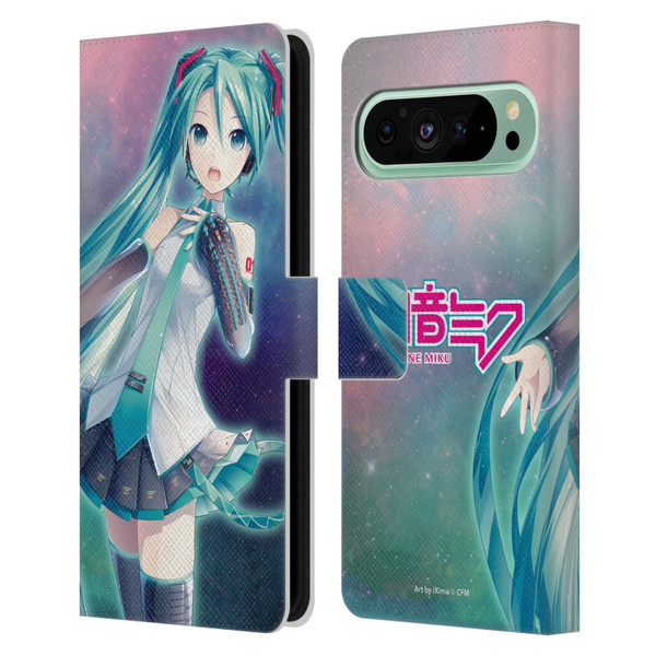 Hatsune Miku Graphics Nebula Leather Book Wallet Case Cover For Google Pixel 9 Pro XL