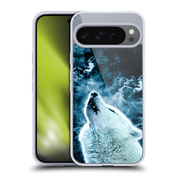 Simone Gatterwe Animals 2 Howling Wolf Soft Gel Case for Google Pixel 9 Pro XL