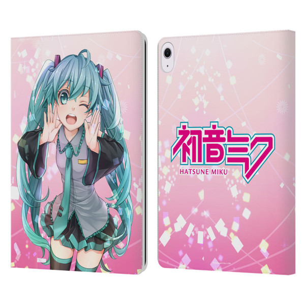 Hatsune Miku Graphics Wink Leather Book Wallet Case Cover For Apple iPad Air 13 2024