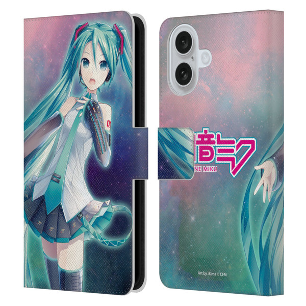 Hatsune Miku Graphics Nebula Leather Book Wallet Case Cover For Apple iPhone 16