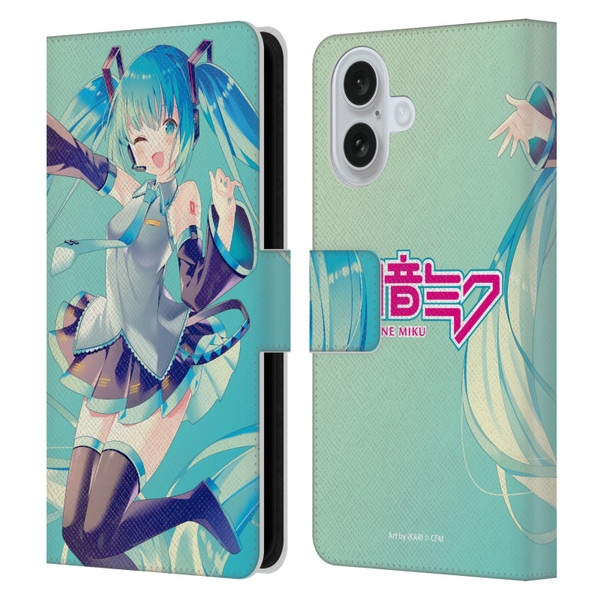 Hatsune Miku Graphics Sing Leather Book Wallet Case Cover For Apple iPhone 16