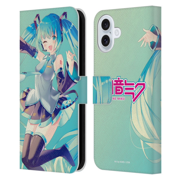 Hatsune Miku Graphics Sing Leather Book Wallet Case Cover For Apple iPhone 16 Plus