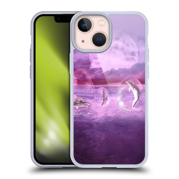 Simone Gatterwe Dolphins Dream Of Dolphins Soft Gel Case for Apple iPhone 13 Mini