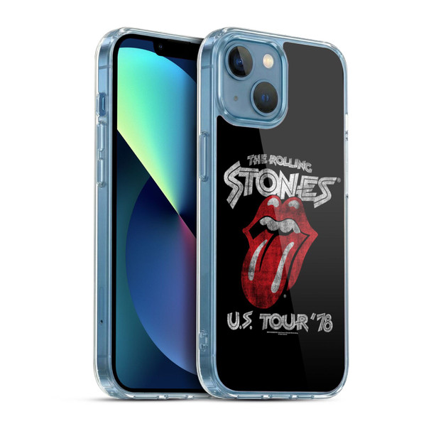 The Rolling Stones Key Art US Tour 78 Soft Gel Case for Apple iPhone 13 Mini & MagSafe