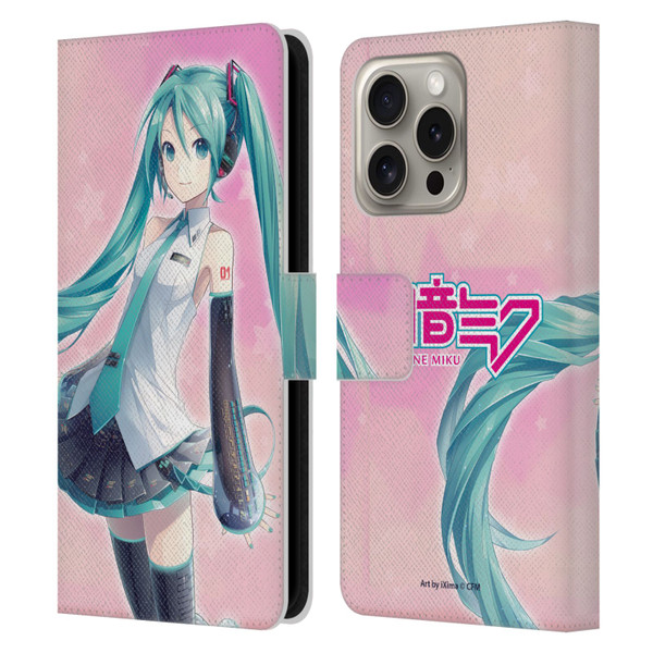 Hatsune Miku Graphics Star Leather Book Wallet Case Cover For Apple iPhone 16 Pro