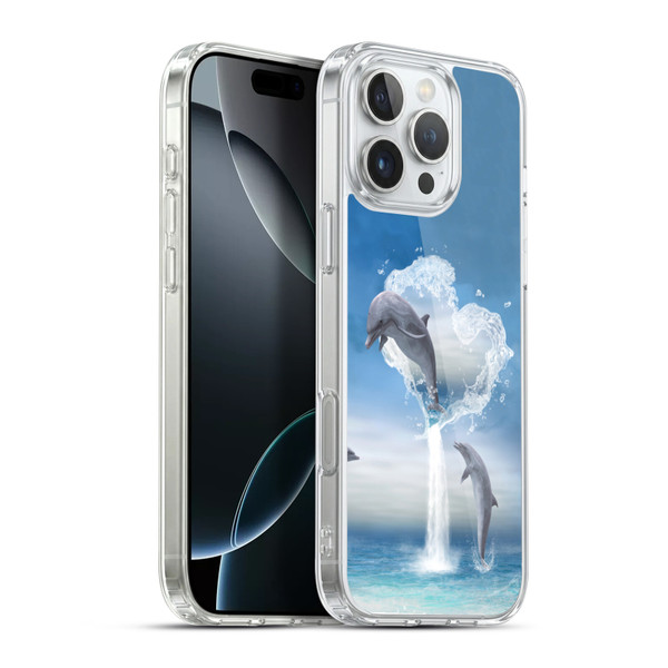Simone Gatterwe Dolphins Lovers Soft Gel Case for Apple iPhone 16 Pro Max & MagSafe