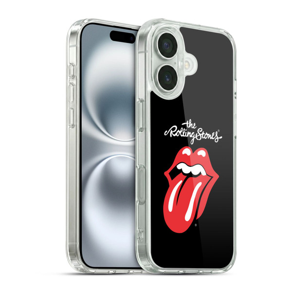 The Rolling Stones Key Art Tongue Classic Soft Gel Case for Apple iPhone 16 & MagSafe