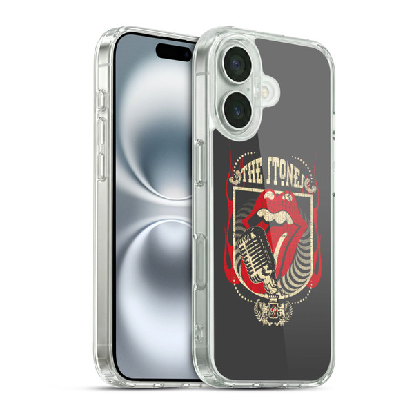 The Rolling Stones Key Art Jumbo Tongue Soft Gel Case for Apple iPhone 16 & MagSafe