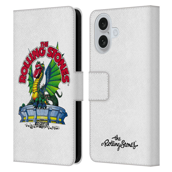 The Rolling Stones Key Art Dragon Leather Book Wallet Case Cover For Apple iPhone 16