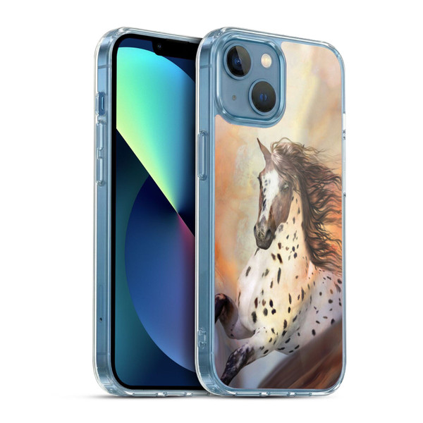 Simone Gatterwe Horses Wild 2 Soft Gel Case for Apple iPhone 13 Mini & MagSafe
