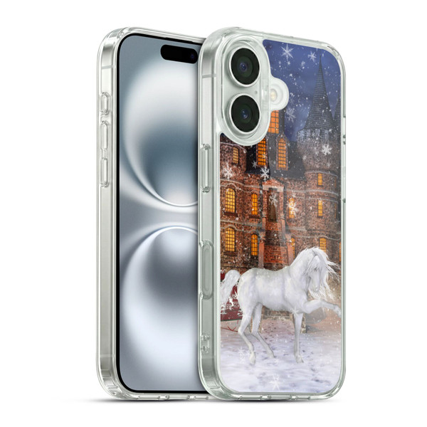 Simone Gatterwe Horses Christmas Time Soft Gel Case for Apple iPhone 16 & MagSafe