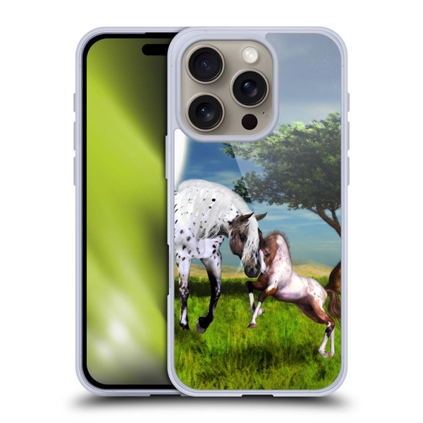 Simone Gatterwe Horses Love Forever Soft Gel Case for Apple iPhone 16 Pro