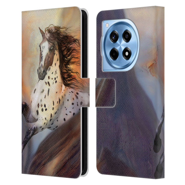 Simone Gatterwe Horses Wild 2 Leather Book Wallet Case Cover For OnePlus 12R