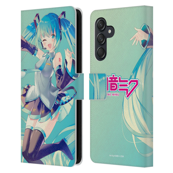 Hatsune Miku Graphics Sing Leather Book Wallet Case Cover For Samsung Galaxy M55 5G