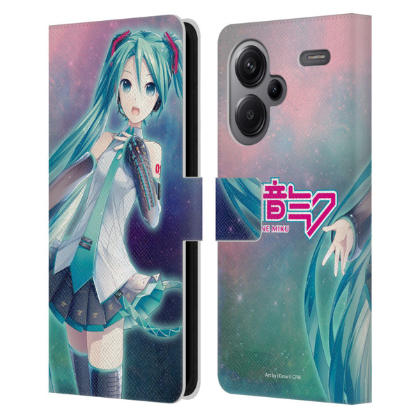 Hatsune Miku Graphics Nebula Leather Book Wallet Case Cover For Xiaomi Redmi Note 13 Pro Plus 5G