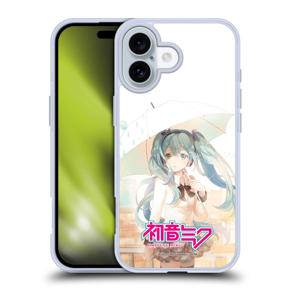 Hatsune Miku Graphics Rain Soft Gel Case for Apple iPhone 16 & MagSafe