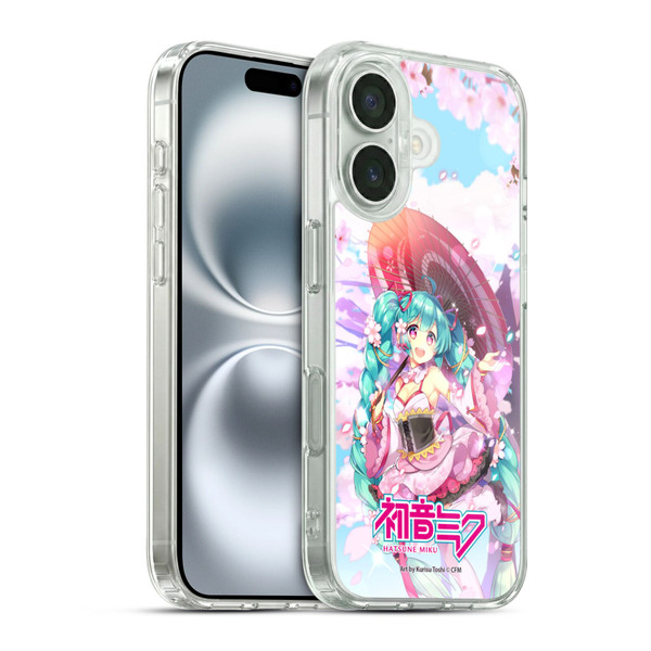 Hatsune Miku Graphics Sakura Soft Gel Case for Apple iPhone 16 & MagSafe