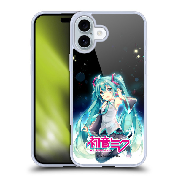 Hatsune Miku Graphics Night Sky Soft Gel Case for Apple iPhone 16 Plus & MagSafe
