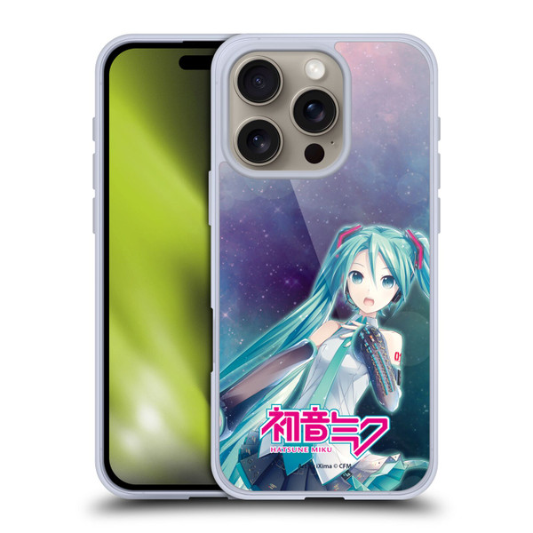 Hatsune Miku Graphics Nebula Soft Gel Case for Apple iPhone 16 Pro