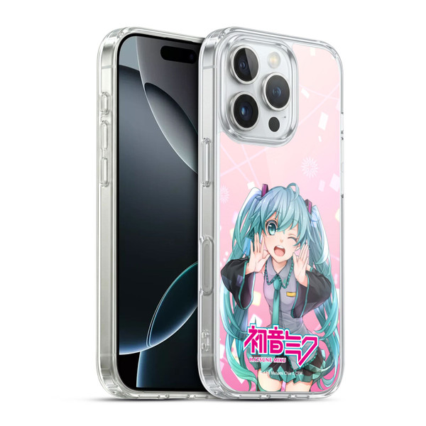Hatsune Miku Graphics Wink Soft Gel Case for Apple iPhone 16 Pro & MagSafe