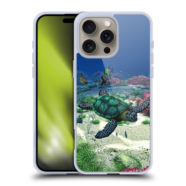 Simone Gatterwe Life In Sea Turtle Soft Gel Case for Apple iPhone 16 Pro Max