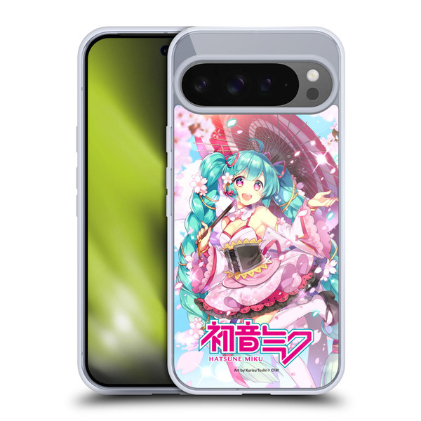 Hatsune Miku Graphics Sakura Soft Gel Case for Google Pixel 9 Pro XL