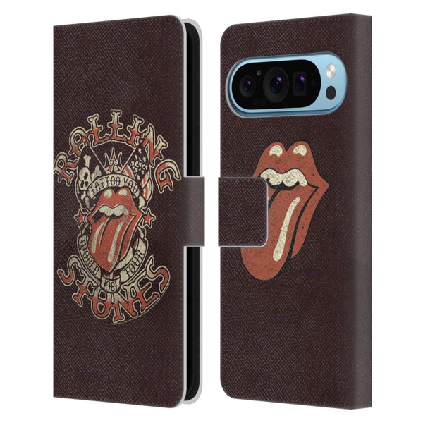 The Rolling Stones Tours Tattoo You 1981 Leather Book Wallet Case Cover For Google Pixel 9 / Pixel 9 Pro