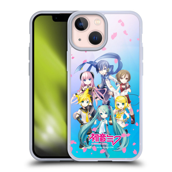Hatsune Miku Virtual Singers Sakura Soft Gel Case for Apple iPhone 13 Mini