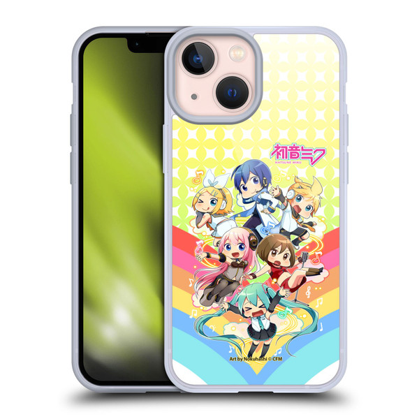 Hatsune Miku Virtual Singers Rainbow Soft Gel Case for Apple iPhone 13 Mini