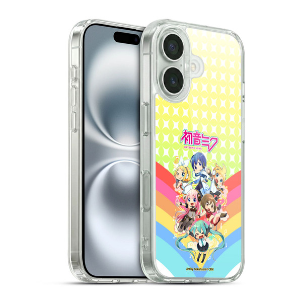 Hatsune Miku Virtual Singers Rainbow Soft Gel Case for Apple iPhone 16 & MagSafe