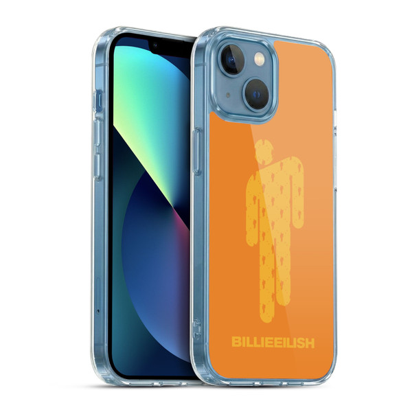 Billie Eilish Key Art Blohsh Orange Soft Gel Case for Apple iPhone 13 Mini & MagSafe
