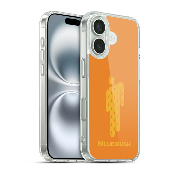 Billie Eilish Key Art Blohsh Orange Soft Gel Case for Apple iPhone 16 & MagSafe