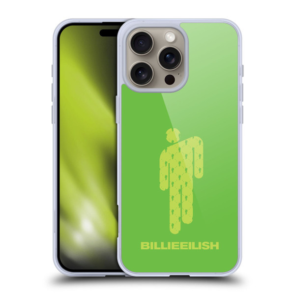Billie Eilish Key Art Blohsh Green Soft Gel Case for Apple iPhone 16 Pro Max