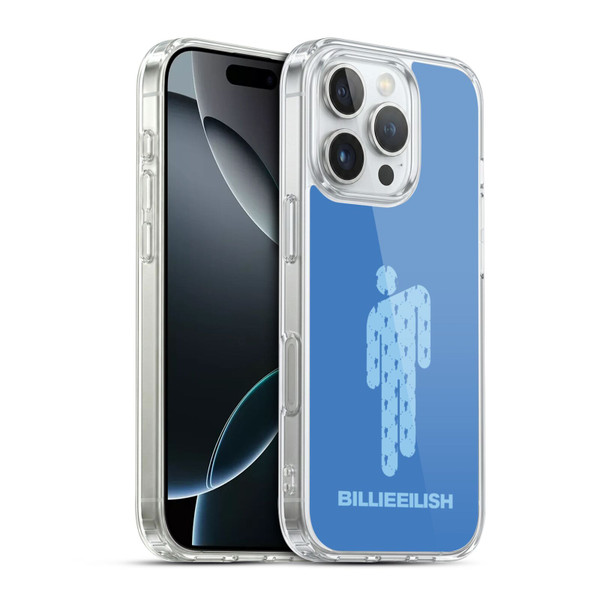 Billie Eilish Key Art Blohsh Blue Soft Gel Case for Apple iPhone 16 Pro & MagSafe