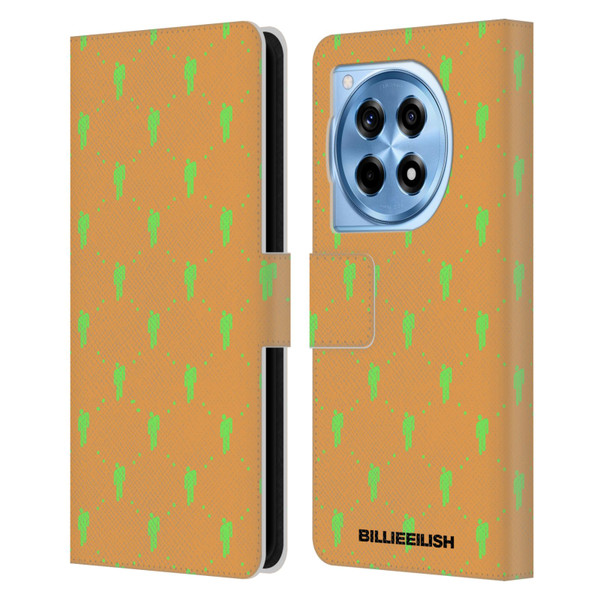 Billie Eilish Key Art Blohsh Pattern Leather Book Wallet Case Cover For OnePlus 12R