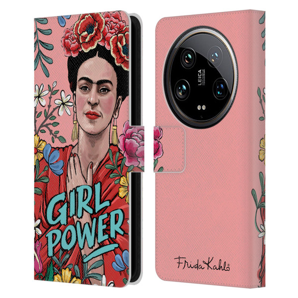 Frida Kahlo Art & Quotes Girl Power Leather Book Wallet Case Cover For Xiaomi 14 Ultra