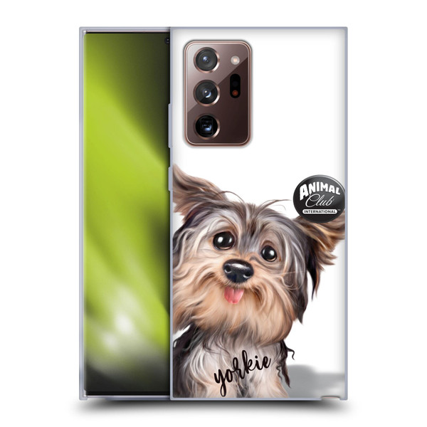 Animal Club International Faces Yorkie Soft Gel Case for Samsung Galaxy Note20 Ultra / 5G