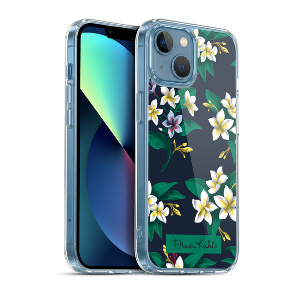 Frida Kahlo Flowers Plumeria Soft Gel Case for Apple iPhone 13 Mini & MagSafe