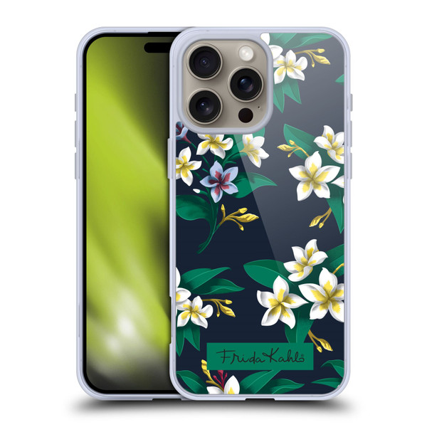 Frida Kahlo Flowers Plumeria Soft Gel Case for Apple iPhone 16 Pro Max