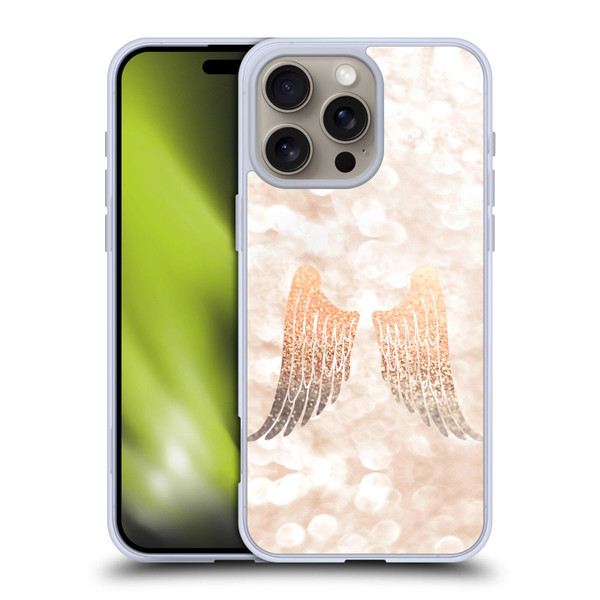 Monika Strigel Champagne Gold Wings Soft Gel Case for Apple iPhone 16 Pro Max