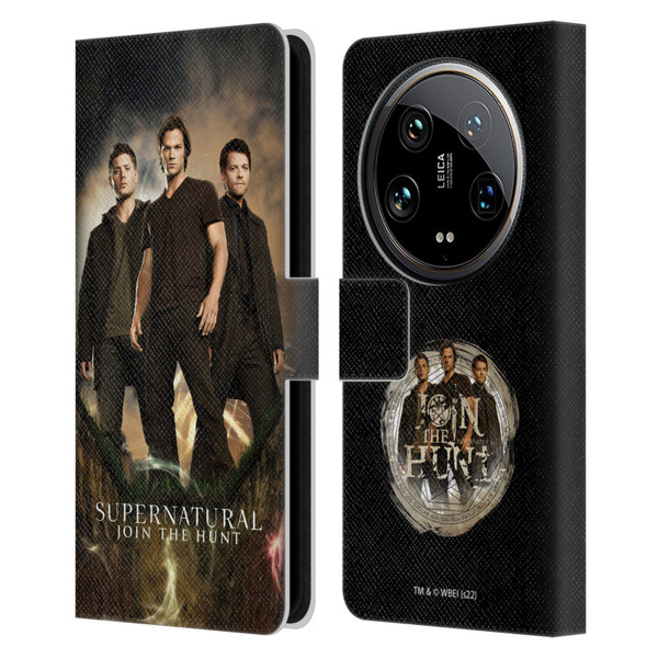 Supernatural Key Art Sam, Dean & Castiel 2 Leather Book Wallet Case Cover For Xiaomi 14 Ultra