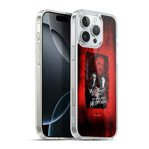Supernatural Graphic Castiel Soft Gel Case for Apple iPhone 16 Pro Max & MagSafe