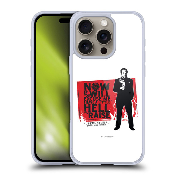 Supernatural Graphic Sam, Dean & Castiel Soft Gel Case for Apple iPhone 16 Pro