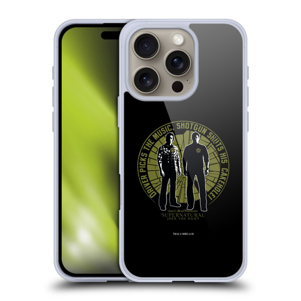 Supernatural Graphic Sam & Dean Soft Gel Case for Apple iPhone 16 Pro