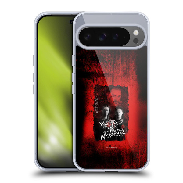 Supernatural Graphic Castiel Soft Gel Case for Google Pixel 9 Pro XL