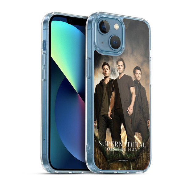 Supernatural Key Art Sam, Dean & Castiel 2 Soft Gel Case for Apple iPhone 13 Mini & MagSafe