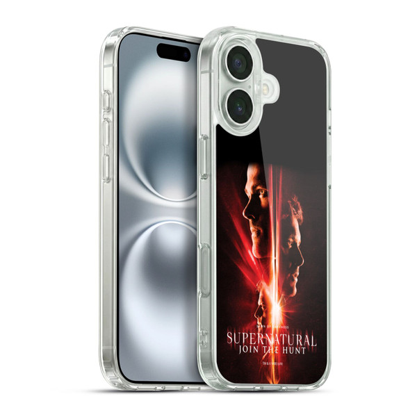 Supernatural Key Art Sam, Dean & Castiel Soft Gel Case for Apple iPhone 16 Plus & MagSafe
